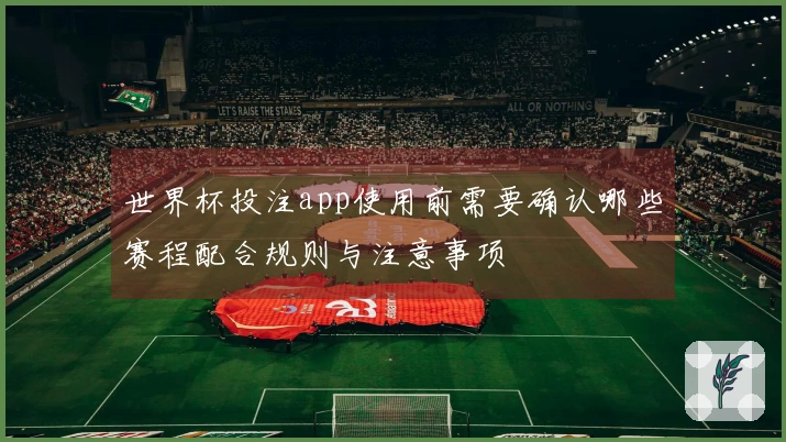 世界杯投注app使用前需要确认哪些赛程配合规则与注意事项
